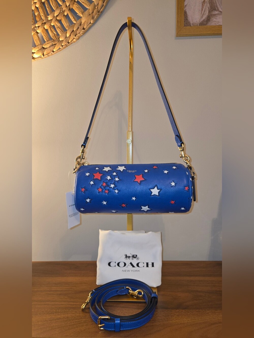 Coach Americana Star Print Barrel Bag – Deep Sky Multi | CFK12